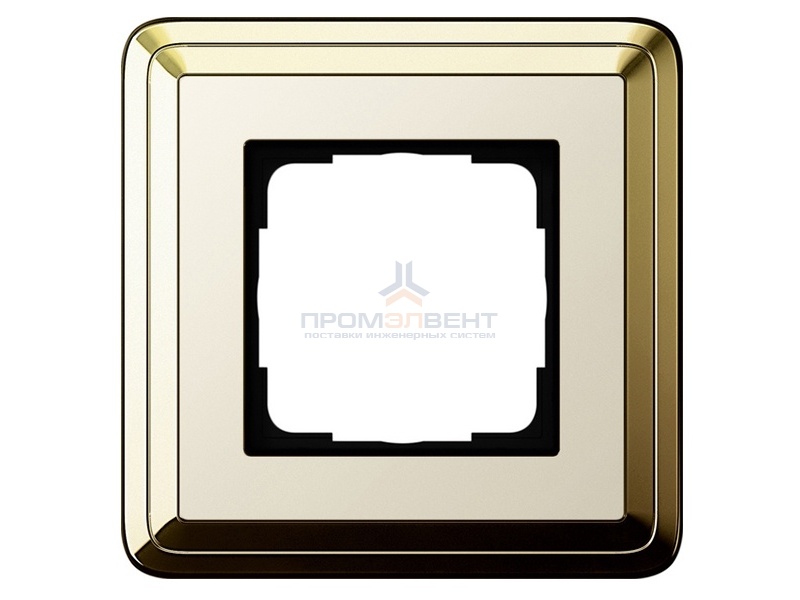 Рамка 1-ая Gira ClassiX Латунь/Кремовый