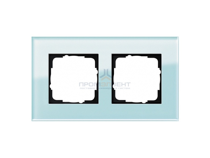 Рамка 2-ая Gira Esprit Салатовое стекло