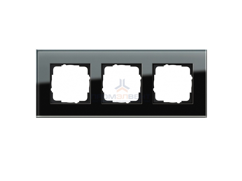 Рамка 3-ая Gira Esprit Черное стекло