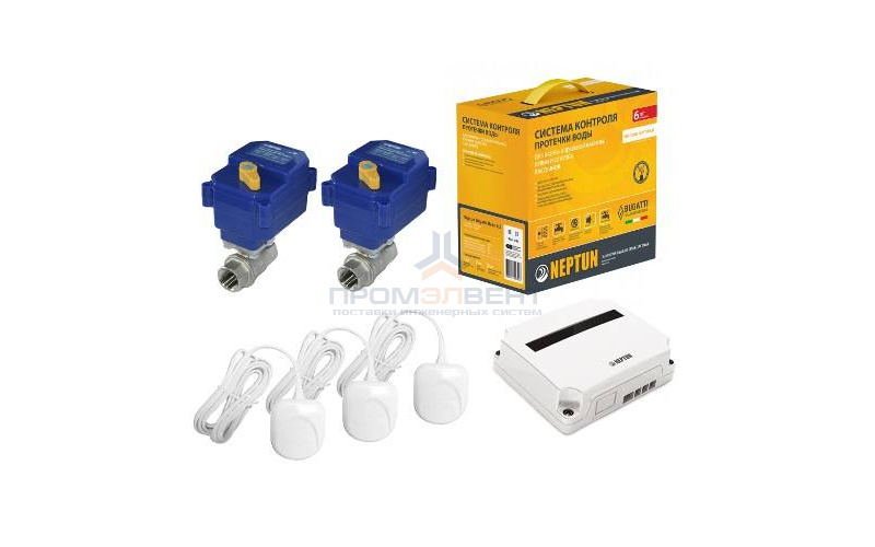 Комплект защиты от протечек воды Neptun Bugatti Base - 1/2