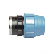 Переход на внутреннюю резьбу UNIDELTA 1004 - 63 x 2" (винтовой, для труб ПНД, резьба пластиковая)