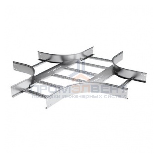 Х-ответвитель 80х200 R300, нержавеющий