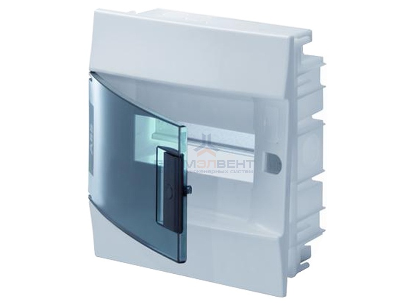 Бокс в нишу ABB Mistral41 8М зеленая дверь без клеммного блока